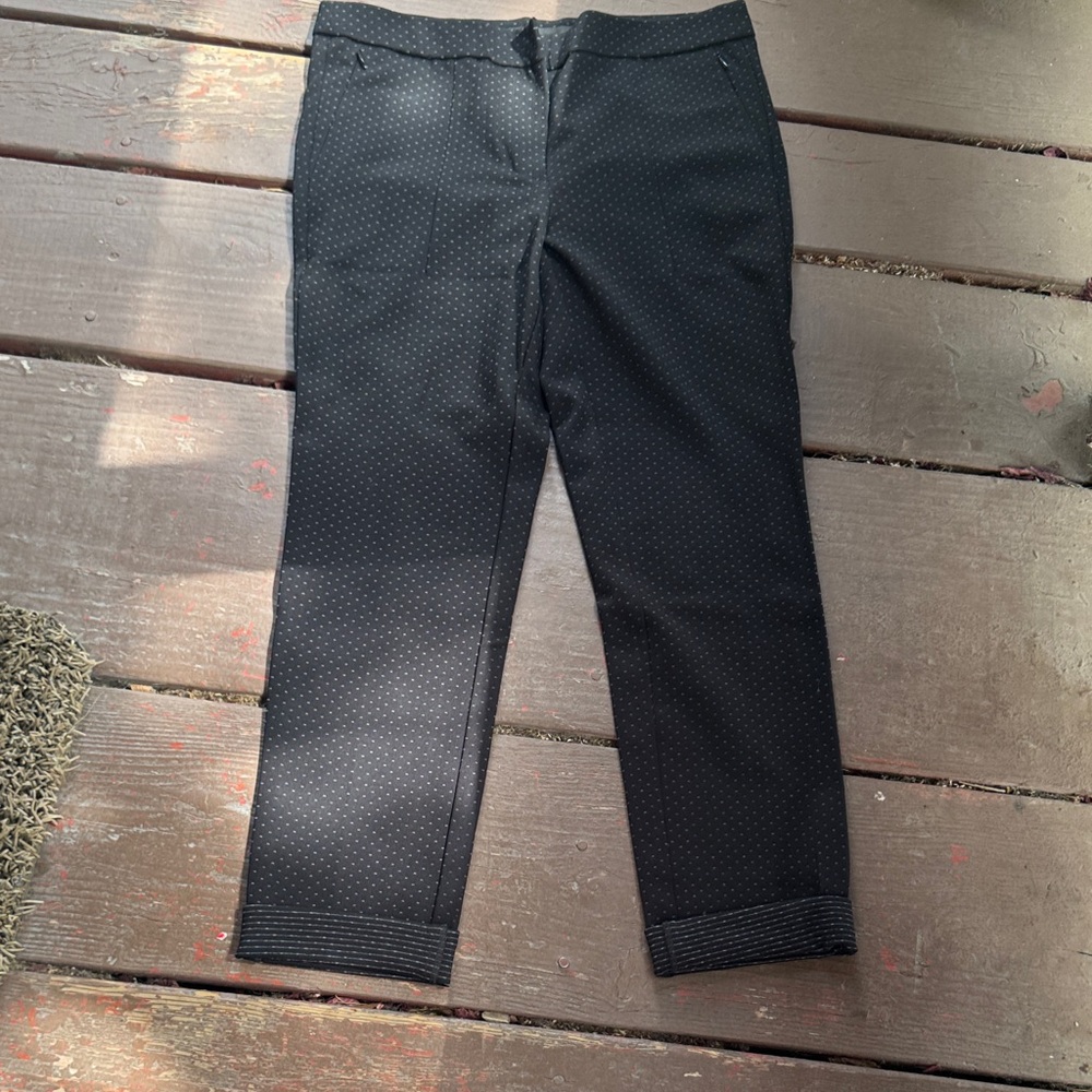 Amanda & Chelsea Black Pants with Dotted Pattern
